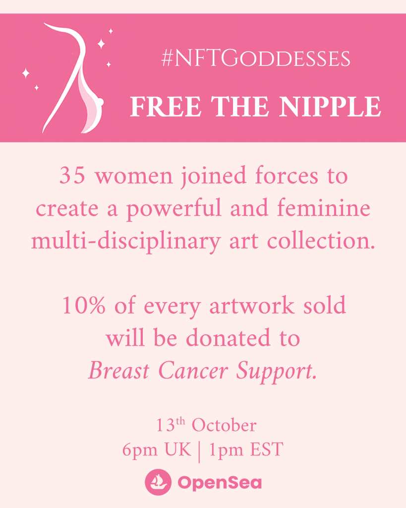 NFT Goddesses Free the Nipple collection 